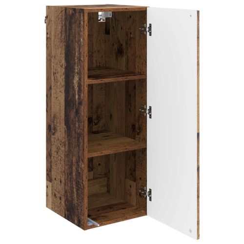 Стенно шкафче 33 x 34,5 x 90 см Инженерна дървесина Старо дърво