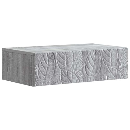 Стенен страничен масичка 87,5 x 34,5 x 17 см Сив Сонома