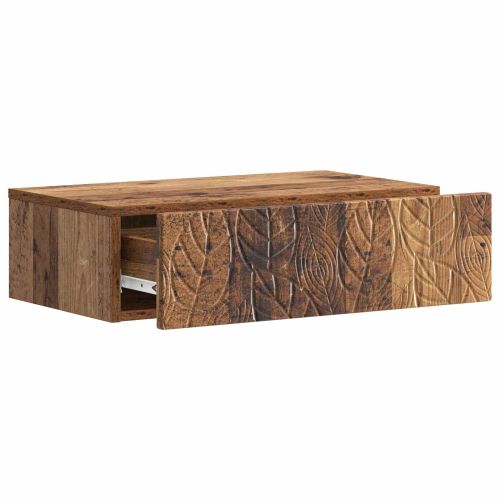 Стенен страничен масичка 87,5 x 34,5 x 17 см Старо дърво