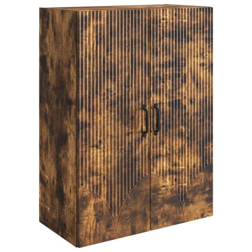 Стенно шкафче 66 x 34,5 x 90 см Инженерна дървесина Опушен дъб