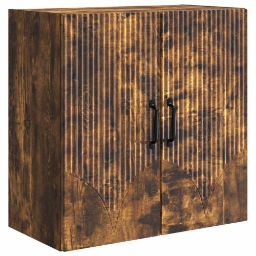 Стенно шкафче 59 x 31 x 60 см Инженерна дървесина Опушен дъб