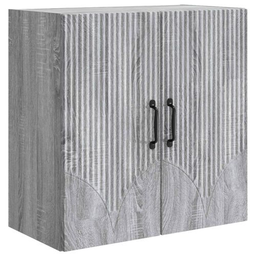 Стенно шкафче 59 x 31 x 60 см Инженерна дървесина Сив Сонома