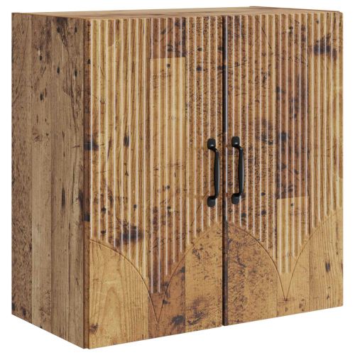 Стенно шкафче 59 x 31 x 60 см Инженерна дървесина Старо дърво