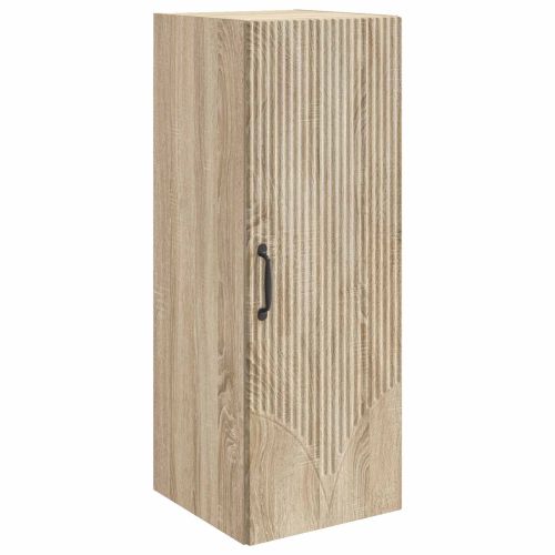 Стенно шкафче 33 x 34,5 x 90 см Инженерна дървесина Дъб сонома