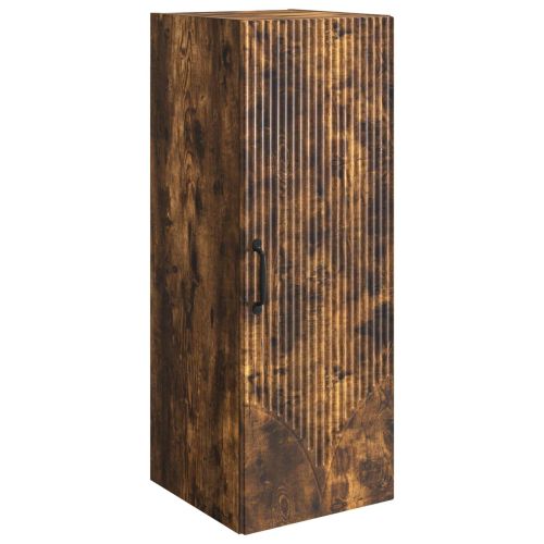 Стенно шкафче 33 x 34,5 x 90 см Инженерна дървесина Опушен дъб