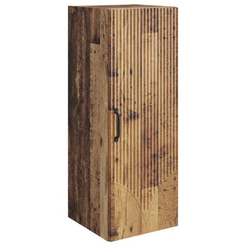 Стенно шкафче 33 x 34,5 x 90 см Инженерна дървесина Старо дърво