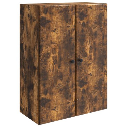 Стенно шкафче 66 x 34,5 x 90 см Инженерна дървесина Опушен дъб