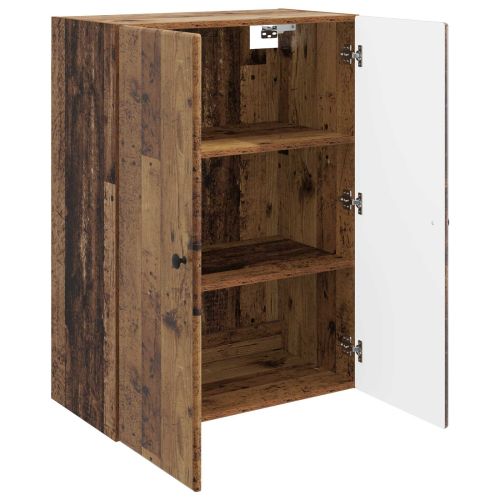 Стенно шкафче 66 x 34,5 x 90 см Инженерна дървесина Старо дърво