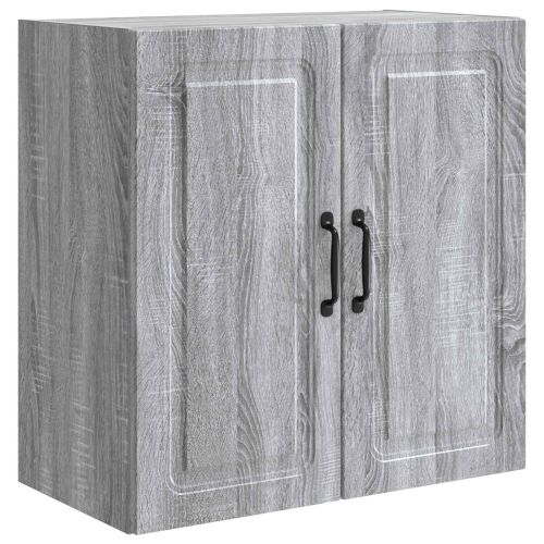 Стенно шкафче 59 x 31 x 60 см Инженерна дървесина Сив Сонома