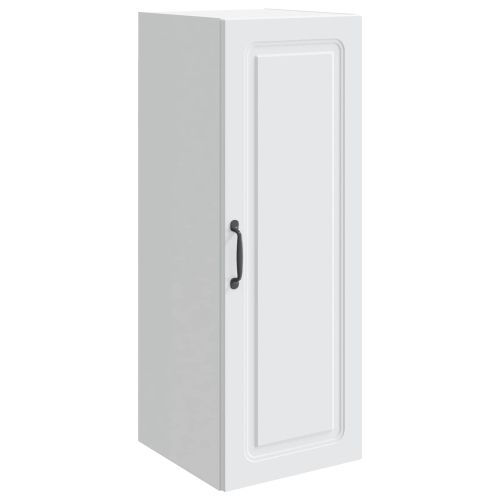 Стенно шкафче 33 x 34,5 x 90 см Инженерна дървесина Бяло