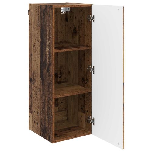Стенно шкафче 33 x 34,5 x 90 см Инженерна дървесина Старо дърво