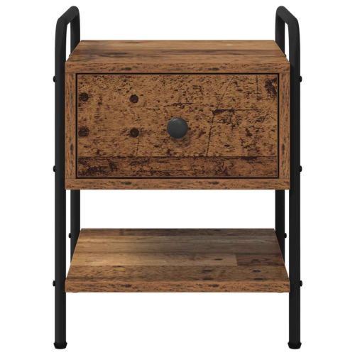 Нощен шкаф 2 бр. Старо дърво Инженерна дървесина