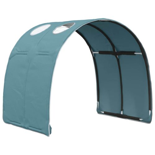 Легло с тунел 3 бр. Дъб сонома и светлосиньо