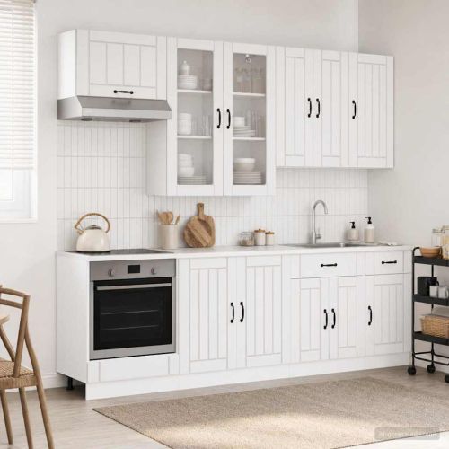 Кухненски единица LUCCA 8 pcs Бял гланц Инженерна дървесина