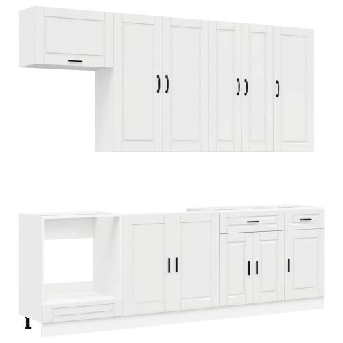 Кухненски единица PORTO 8 pcs Бял гланц Инженерна дървесина