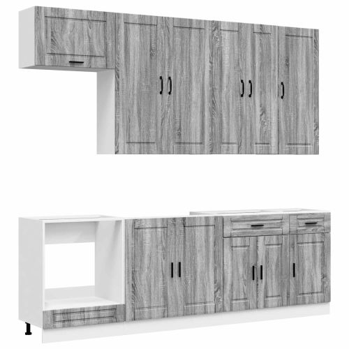 Кухненски единица PORTO 8 pcs Сив Сонома Инженерна дървесина