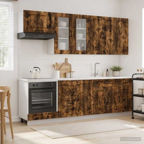 Кухненски единица KALMAR 8 pcs Опушен дъб Инженерна дървесина
