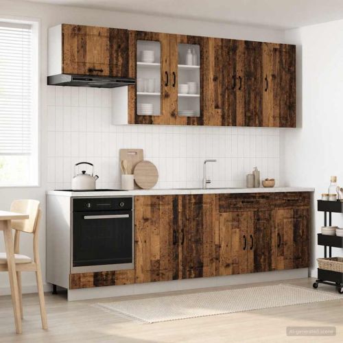 Кухненски единица KALMAR 8 pcs Старо дърво Инженерна дървесина