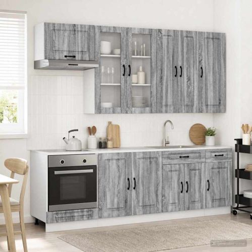 Кухненски единица KALMAR 8 pcs Сив Сонома Инженерна дървесина