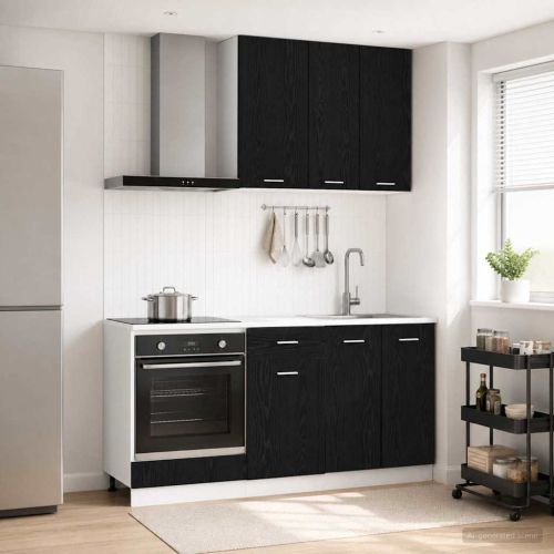 Кухненски единица LYON 5 pcs Черен дъб Инженерна дървесина