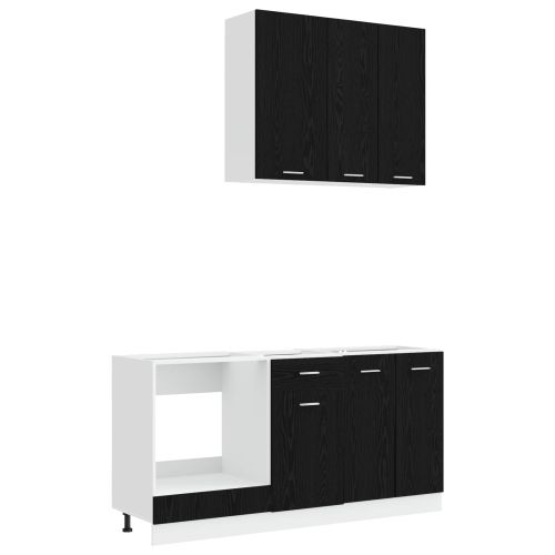 Кухненски единица LYON 5 pcs Черен дъб Инженерна дървесина
