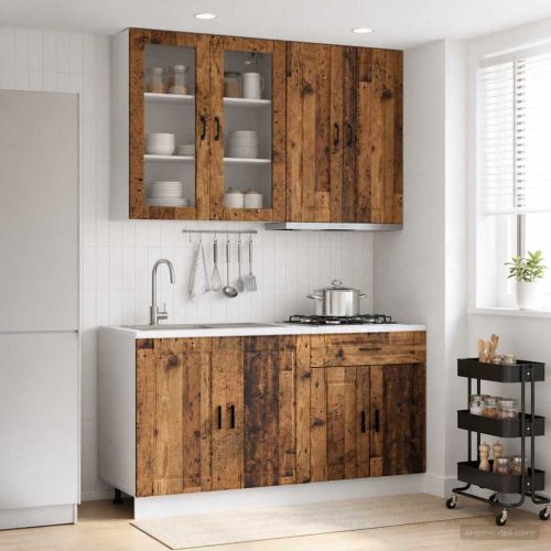 Кухненски единица PORTO 4 pcs Старо дърво Инженерна дървесина