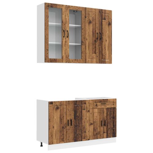 Кухненски единица PORTO 4 pcs Старо дърво Инженерна дървесина