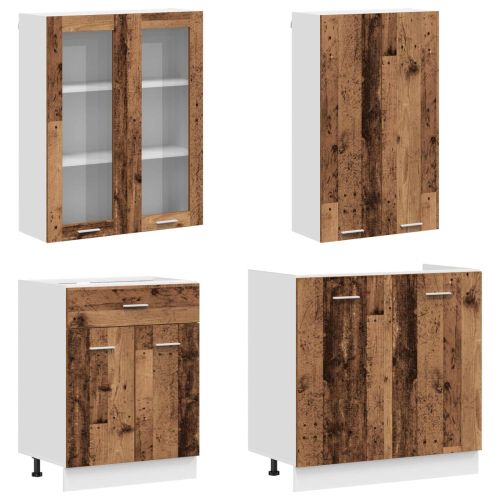 Кухненски единица LYON 4 pcs Старо дърво Инженерна дървесина