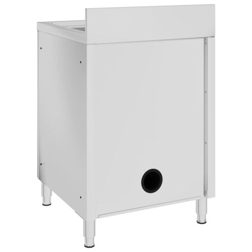 Търговски кухненски шкаф за мивка 60x60x96 см инокс