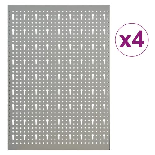Стенни панели за инструменти, 4 бр, 40x58 см, стомана