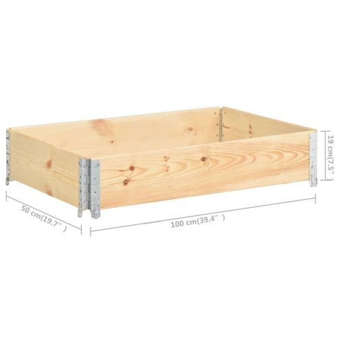 Палетна страница, 50x100 см, борова дървесина масив