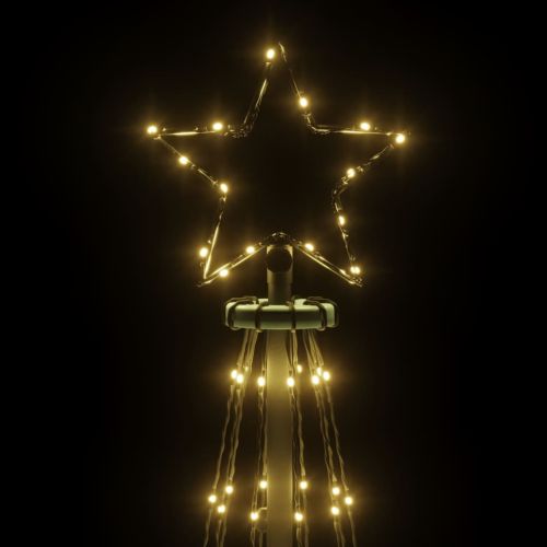 Коледна елха с шип, топло бяло, 310 LED, 300 см