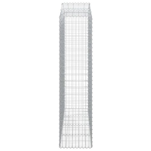Дъговидна габионна кошница 200x50x200/220 см поцинковано желязо