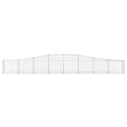 Дъговидна габионна кошница 400x30x40/60 см поцинковано желязо