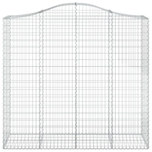 Дъговидна габионна кошница 200x50x180/200 см поцинковано желязо