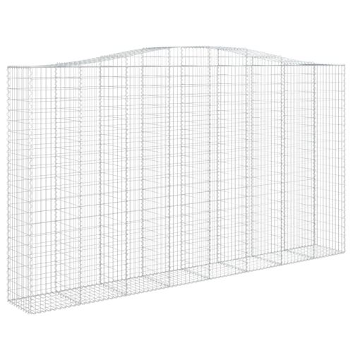 Дъговидна габионна кошница 400x50x220/240 см поцинковано желязо