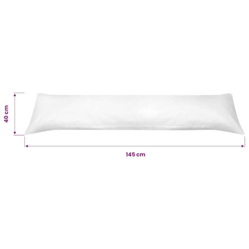 Странична възглавница за тяло 40x145 cм, бяла