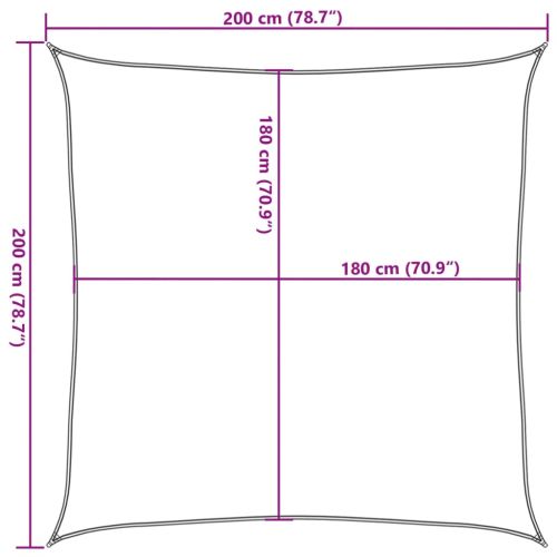 Платно-сенник, 160 г/м², жълто, 2x2 м, HDPE