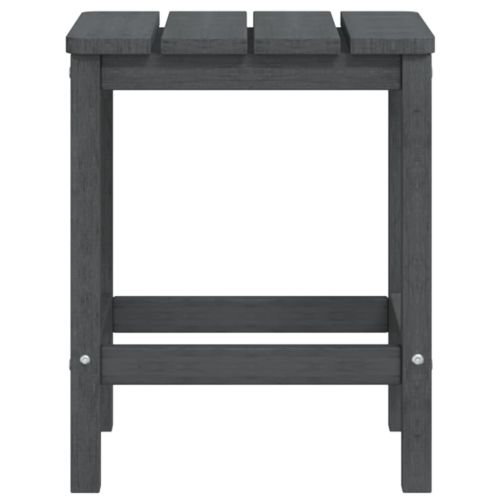 Градински столове "Адирондак" с масичка, HDPE, антрацит