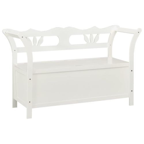 Пейка бяла 107x45x75,5 см масивна ела