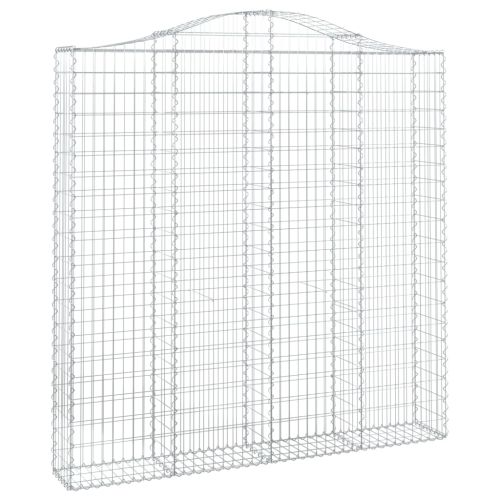 Дъговидна габионна кошница 200x30x200/220 см поцинковано желязо