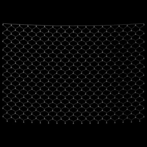 Коледна светеща мрежа студенобяла 3x3 м 306 LED закрито/открито