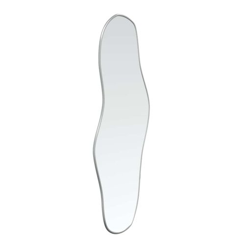 Стенно огледало сребро 60x25 см