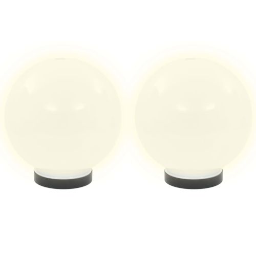 Градински сфери за LED лампи, 4 бр, 20 см, PMMA