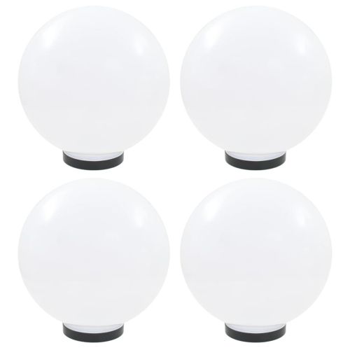 Градински сфери за LED лампи, 4 бр, 30 см, PMMA