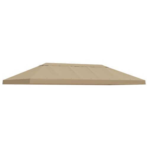 Канапе за беседка 6 x 3 m Бежово Полиестер 190 gsm
