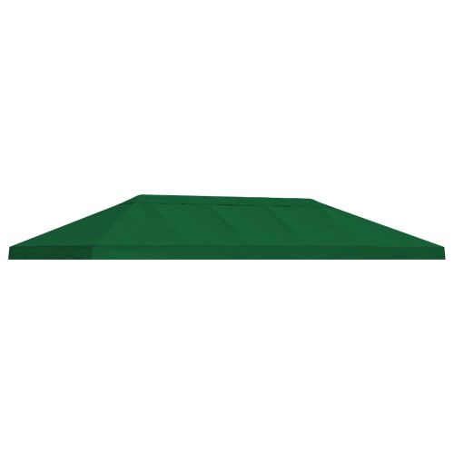 Канапе за беседка 6 x 3 m Зелено Полиестер 190 gsm
