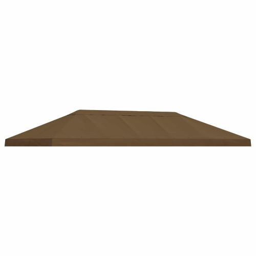 Канапе за беседка 6 x 3 m Таупе Полиестер 190 gsm
