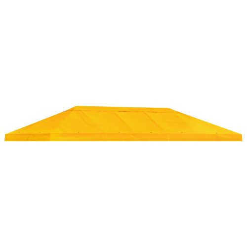 Канапе за беседка 6 x 3 m Жълто Полиестер 190 gsm