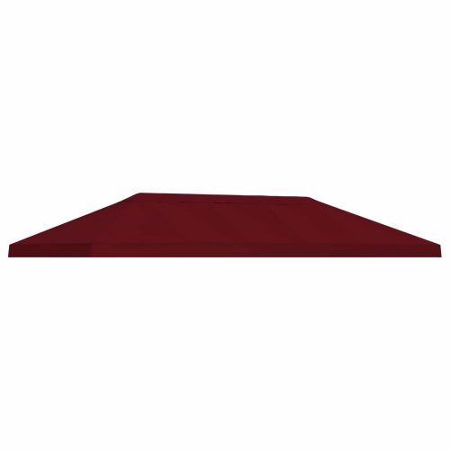 Канапе за беседка 6 x 3 m Бургундско червен Полиестер 190 gsm
